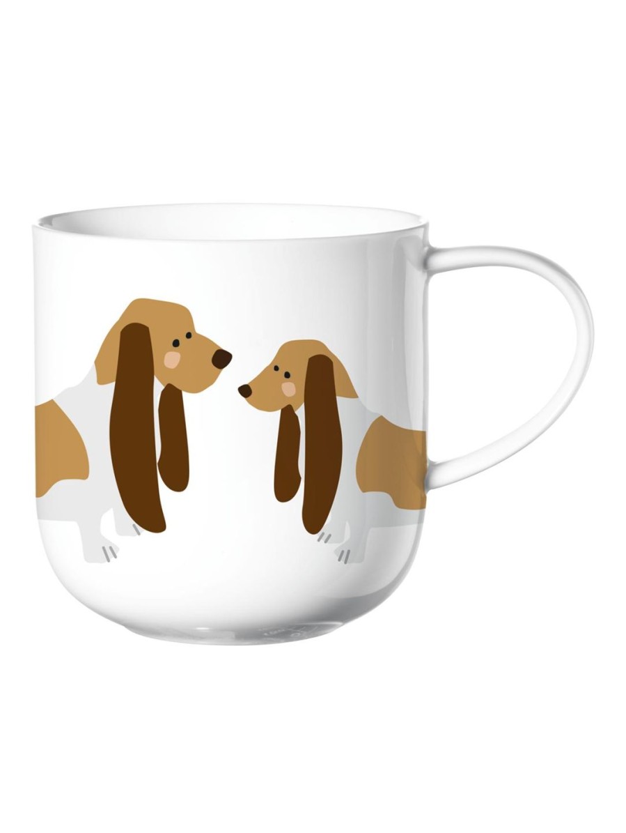 Geschirr coppa | Henkelbecher, Basset Hound Coppa