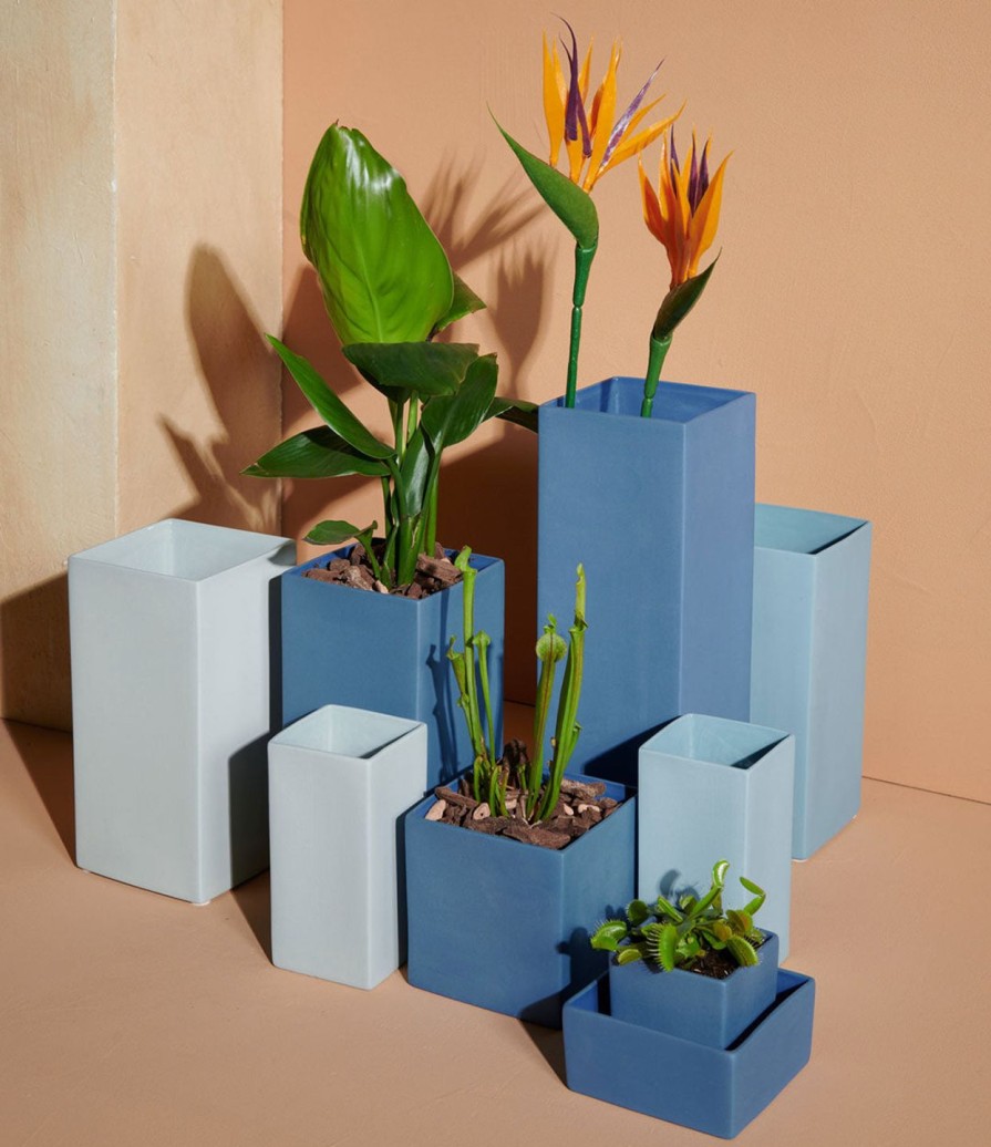 Interior cube blue | Vase, Mint Cube Blue