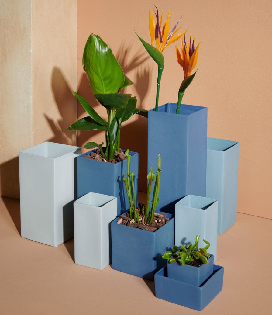 Interior cube blue | Vase, Mint Cube Blue