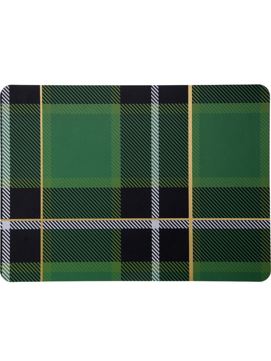 Textilien sale | Tischset, Tartan Grun Tartan