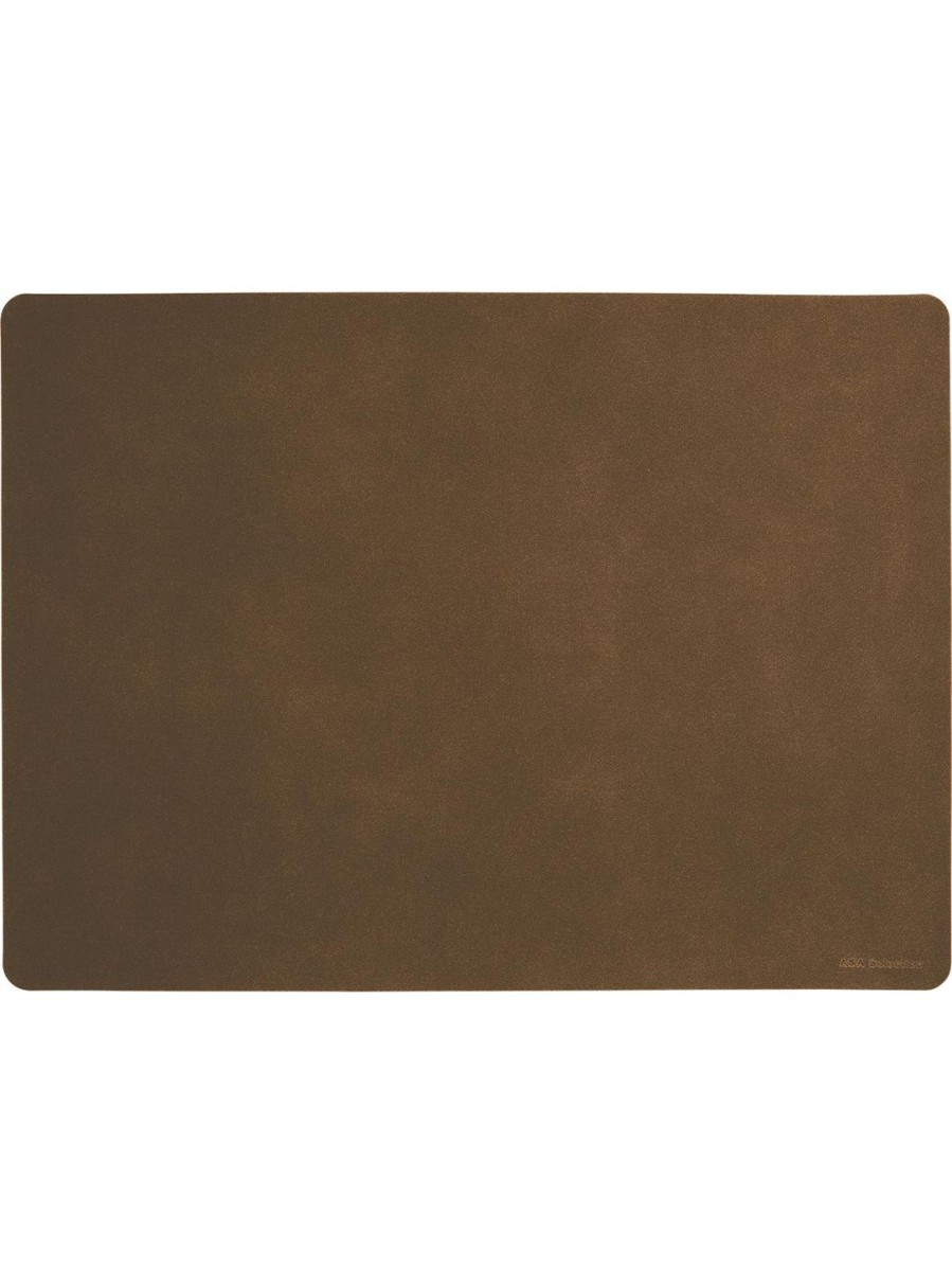 Textilien textilien | Tischset, Dark Sepia Soft Leather