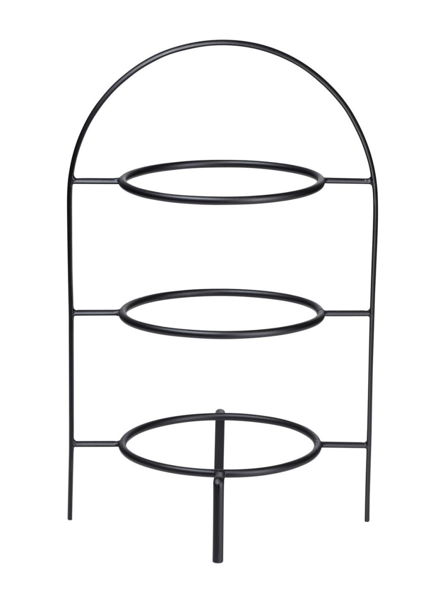 Geschirr à table ligne noire | Etagere 3-Stufig, Fur Dessertteller A