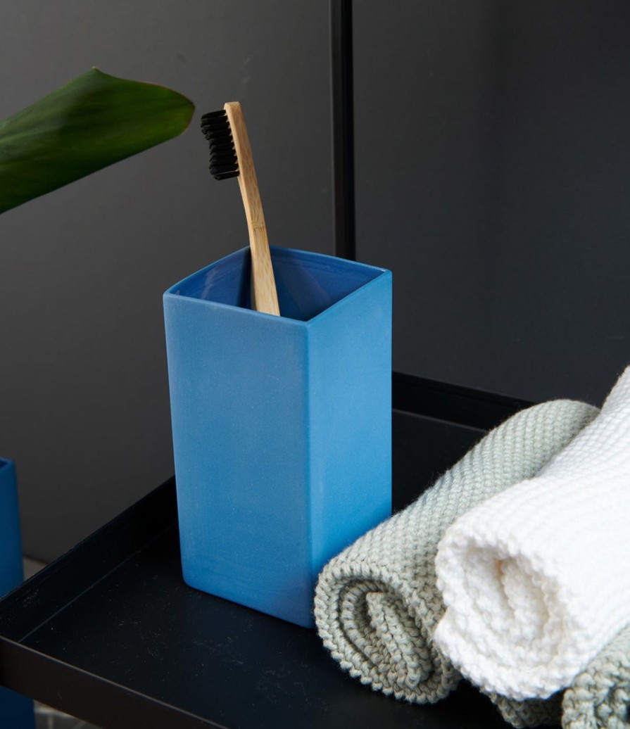 Interior cube blue | Vase, Blau Cube Blue